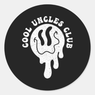 Adesivo Groovy Legal Uncles Club Retro Tio Dia de os pais