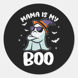 Adesivo Groovy Mama É Meu Boo Halloween Toddler Meninas