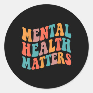 Adesivo Groovy Mental Health S Human Brain Consciência