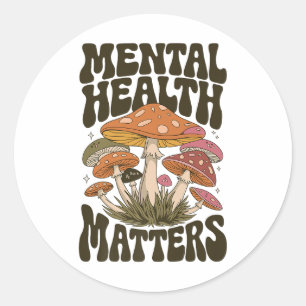 Adesivo Groovy Mental Health S - Mental Health Awarness M