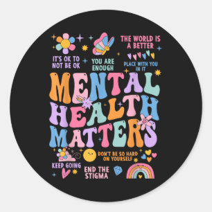 Adesivo Groovy Motivational Support Mental Health S Awaren