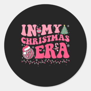 Adesivo Groovy Na Minha Era De Natal - Feliz C
