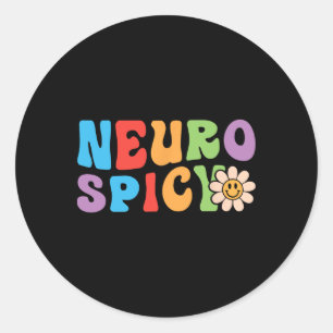 Adesivo Groovy Neurospicy - Neurodivergente Adhd Asd Autis