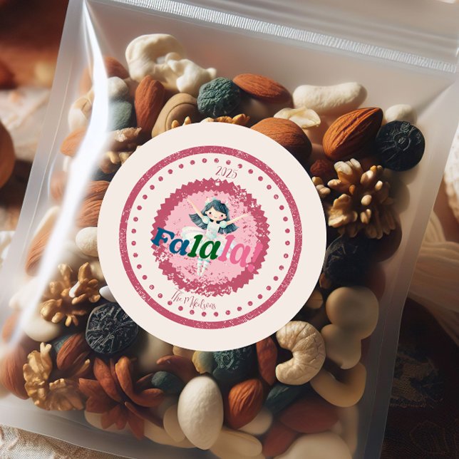 Adesivo Groovy Nutcracker Retro Pastel Christmas (Criador carregado)