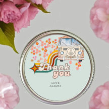 Groovy Obrigado Daisy Boho Floral Van Favor