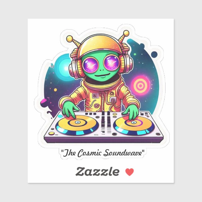 Adesivo "Groovy Orbit Soundtrack" (Folha)