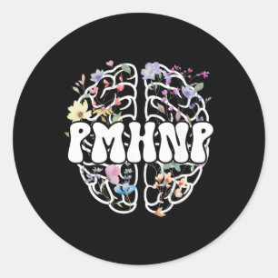 Adesivo Groovy Pmhnp Enfermeira Praticante de Saúde Mental