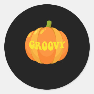 Adesivo Groovy Pumpkin Retro 60s