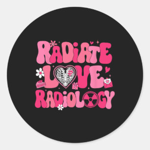 Adesivo Groovy Radiate Love Radiology X ray Technician Val