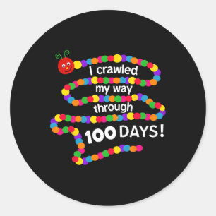 Adesivo Groovy, rastejei-me até 100 Dias 100 Dias