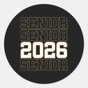 Adesivo Groovy Senior 2026 Cl De 2026 Graduado Senior Home