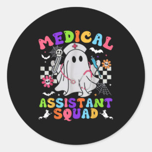 Adesivo Groovy Spooky Medical Istant Squad Cute Halloween