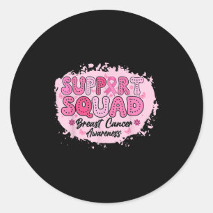 Adesivo Groovy Support Squad Breast Cancer Awarness Pink