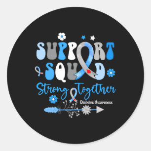 Adesivo Groovy Support Squad Ribbon T1d Sensibilização par