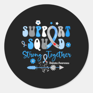 Adesivo Groovy Support Squad Ribbon T1d Sensibilização par