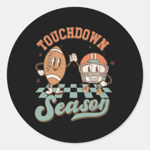 Adesivo Groovy Touchdown Season Futebol Lightning Bolt Ga