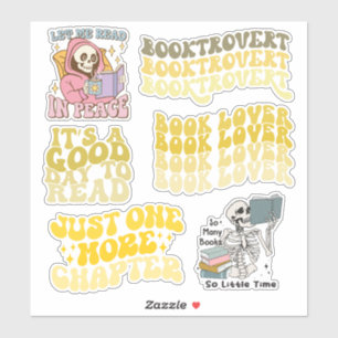 Adesivo Groovy Yellow Book Lover & Leading Pack of Vinyl