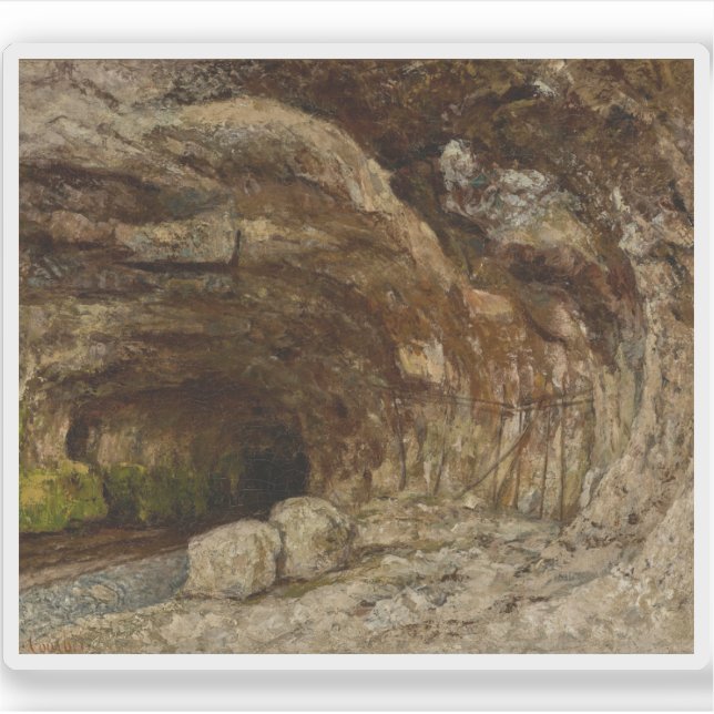 Adesivo Grotto da Sarrazina perto de Nans-sous-Sainte-Anne (Frente)