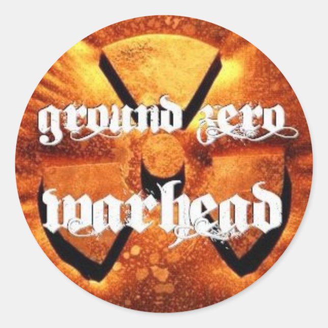 Adesivo Ground Zero Warhead Rusted (Frente)
