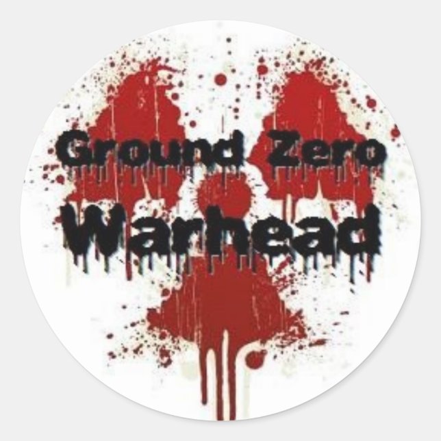 Adesivo Ground Zero Warhead Splatter (Frente)