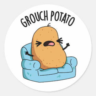 Adesivo Groutato Potato Funny Veggie Puns
