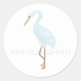 Adesivo Grua Azul Aquarela