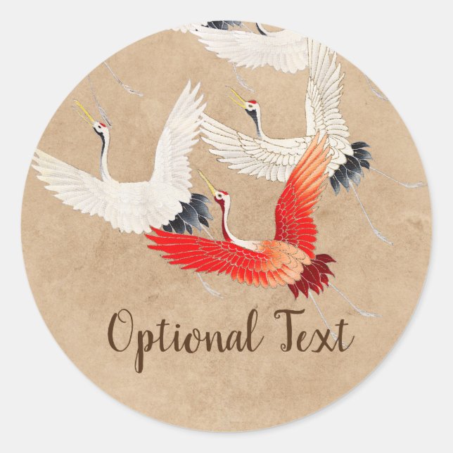 Adesivo Gruas voadoras japonesas (Frente)