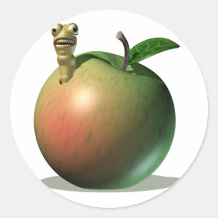 Adesivo Grub que come Apple