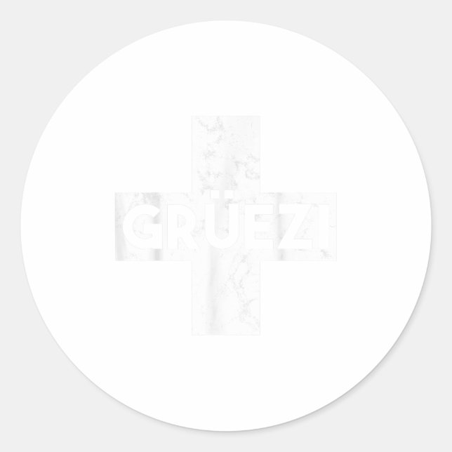 Adesivo Grüessech Swiss Saying Grüezi Schweiz  (Frente)