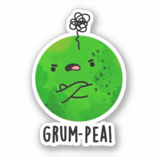 Adesivo Grum-pea Funny Veggie Pun