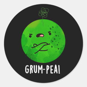 Adesivo Grum-pea Funny Veggie Pun Dark BG