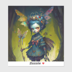 Adesivo Grumpy Fairy Pixie Fantasy Art