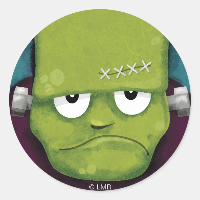 Adesivo Grumpy Frankenstein Halloween Stickers (Frente)