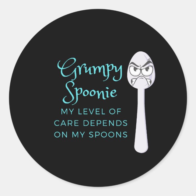 Adesivo Grumpy Spoonie (Frente)