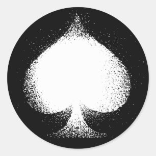 Adesivo Grunge branco das pás do terno do cartão