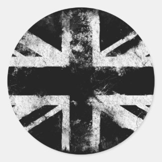 Adesivo Grunge branco e preto Reino Unido