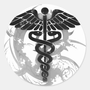 Adesivo Grunge caduceus