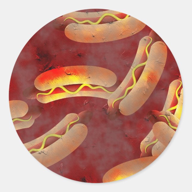 Adesivo Grunge Hotdog (Frente)