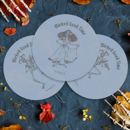 Adesivo Grunge Retro Black Halloween Party