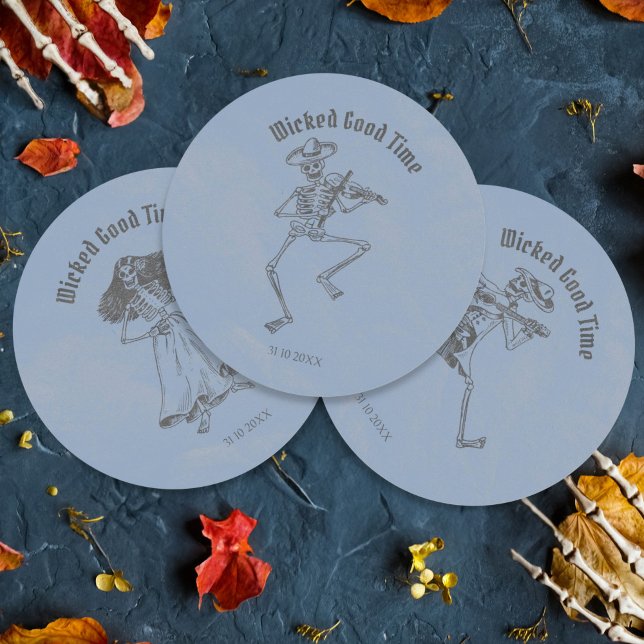 Adesivo Grunge Retro Black Halloween Party (Criador carregado)