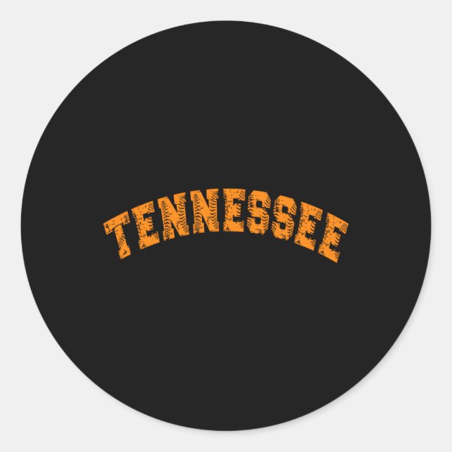 Adesivo Grunge Style State Of Tennessee Baseball (Frente)
