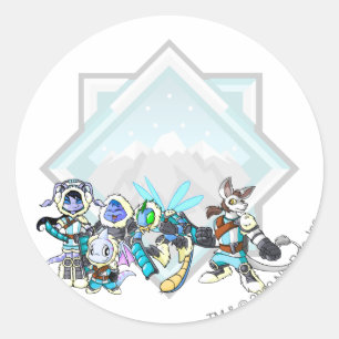 Adesivo Grupo da montanha do terror da equipe