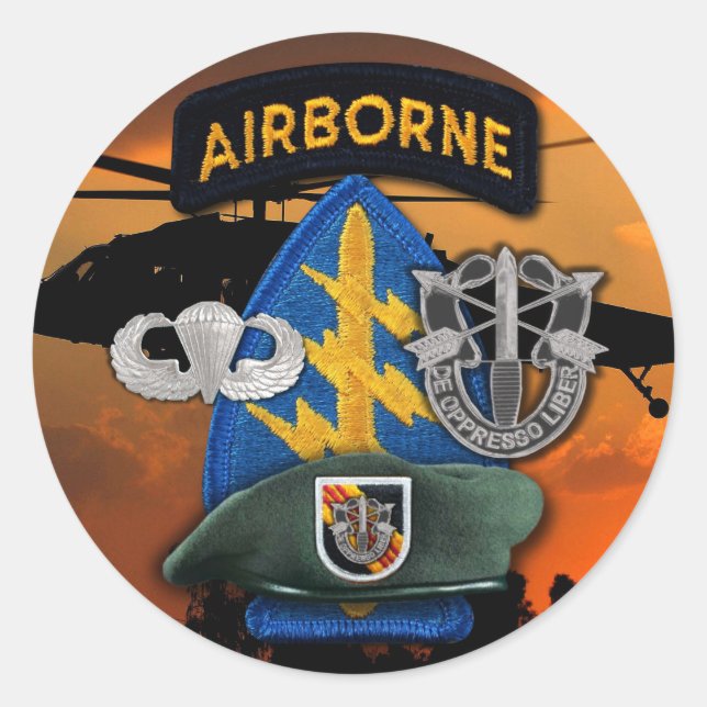 Adesivo Grupo das Forças Especiais da 5 Verde Beretas SFG  (Frente)