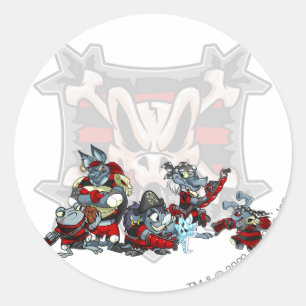 Adesivo Grupo de ilha de Krawk da equipe
