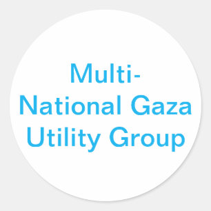 Adesivo Grupo de Serviços de Gaza Hankamer Artjunkhaus Art