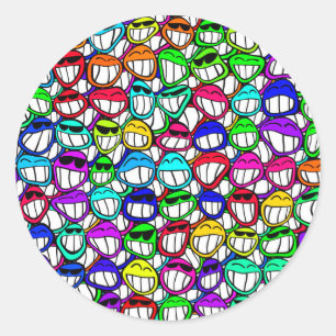 ADESIVO GRUPO DE SORRISO LEGAL DAS CARAS