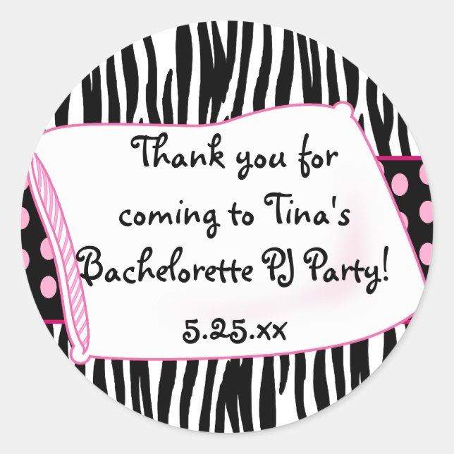 Adesivo Grupo Pajama Round Pinks Sticker (Frente)