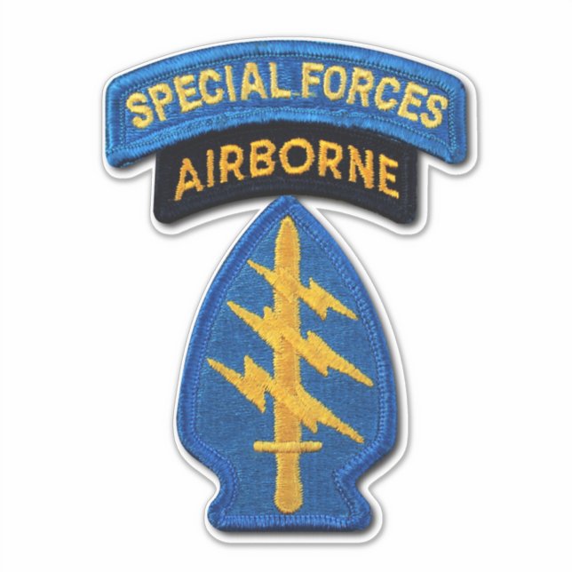 Adesivo Grupos de Forças Especiais do Exército Beretes Ver (Frente)