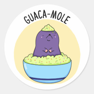 Adesivo Guacamole Funny Mole Em Guacamole Dip Pun