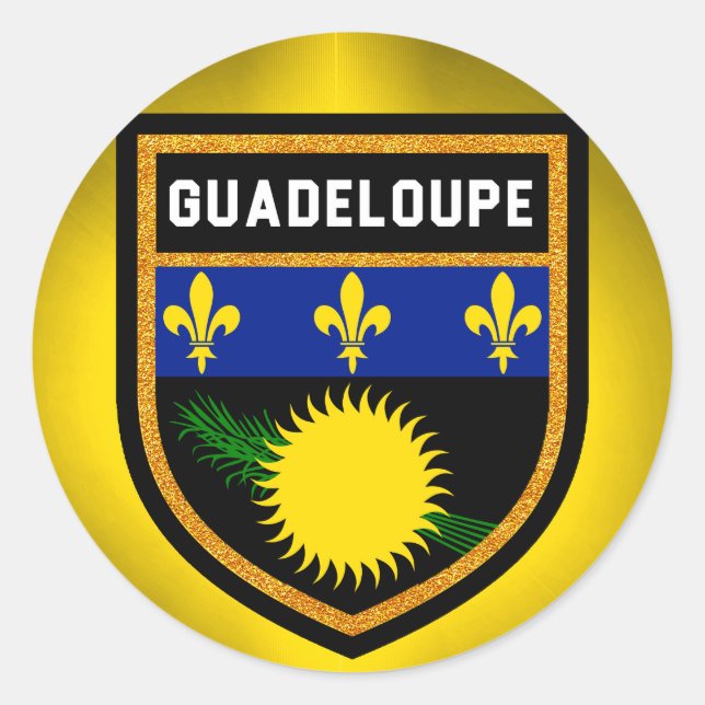 Adesivo Guadeloupe Flag (Frente)